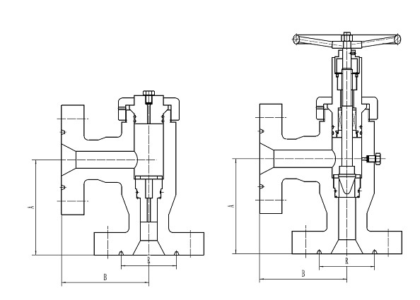 API節流閥外形尺寸圖 API節流閥外形尺寸圖