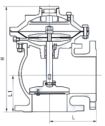 JM644X氣動角式快開排泥閥結(jié)構(gòu)示意圖 JM644X氣動角式快開排泥閥結(jié)構(gòu)示意圖