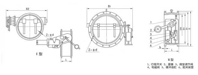 H147H、H247H、H347H助關緩沖止回閥結構圖