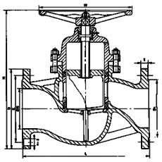 非金屬密封鑄鐵柱塞閥U41SM16Z結構示意圖 非金屬密封鑄鐵柱塞閥U41SM16Z結構示意圖