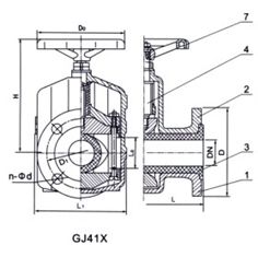 GJ(6,9)41X手動管夾閥 GJ(6,9)41X手動管夾閥