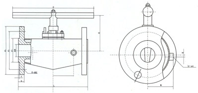 美標(biāo)夾套保溫卡套旋塞閥結(jié)構(gòu)示意圖 美標(biāo)夾套保溫卡套旋塞閥結(jié)構(gòu)示意圖